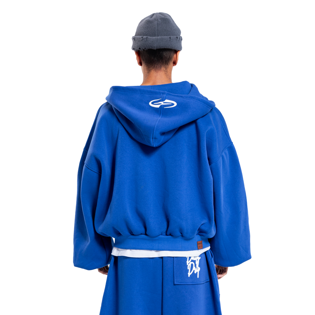 Blue Balloon Fit Zipper