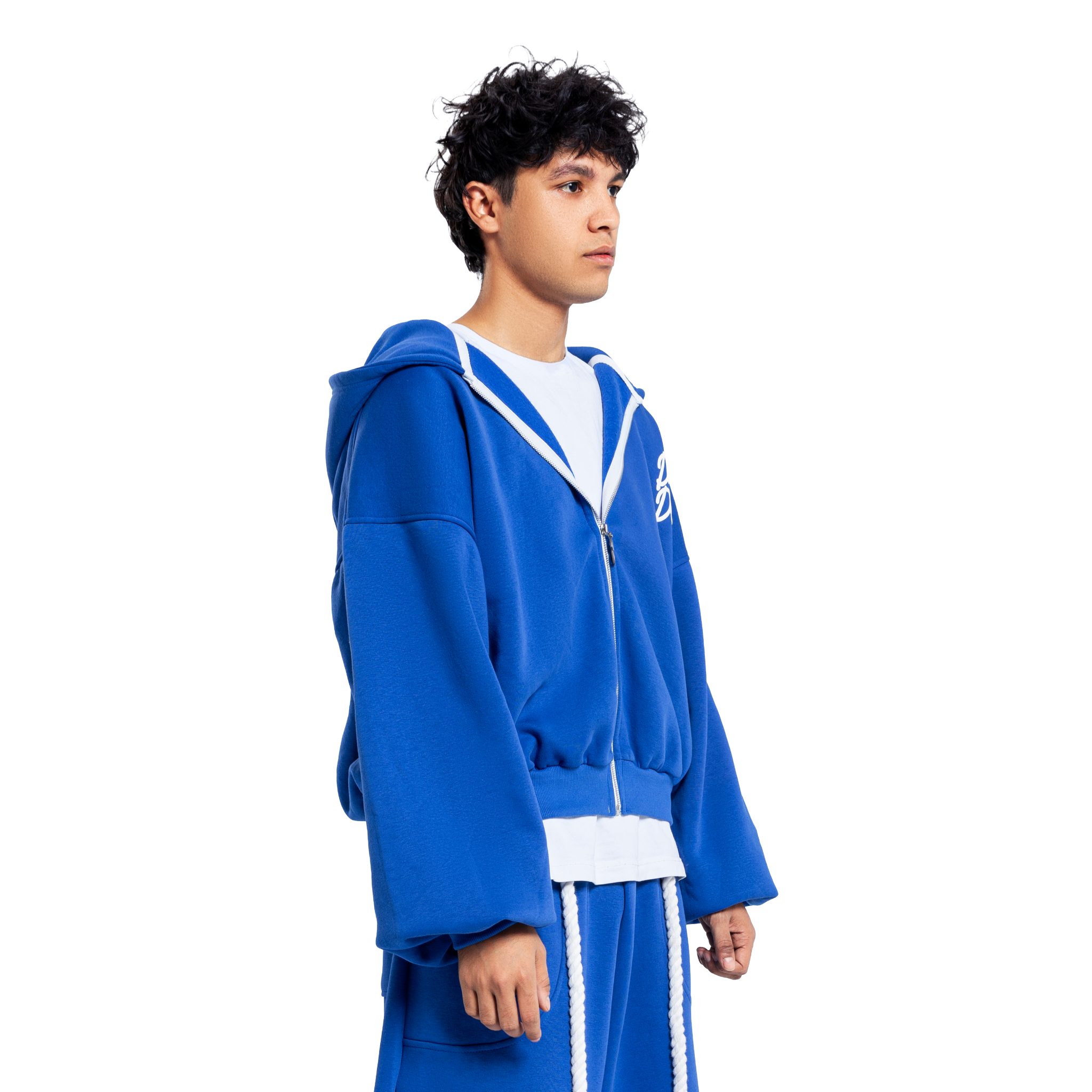 Blue Balloon Fit Zipper