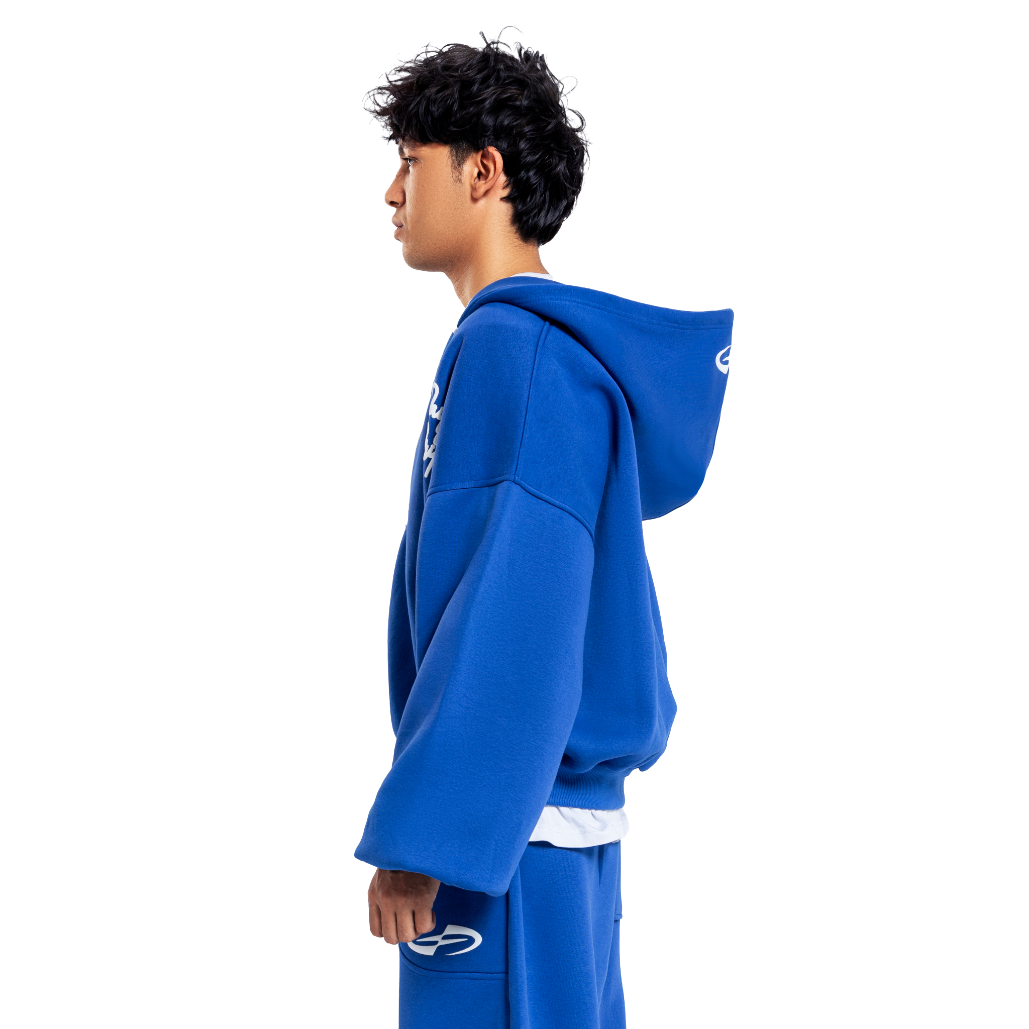 Blue Balloon Fit Zipper