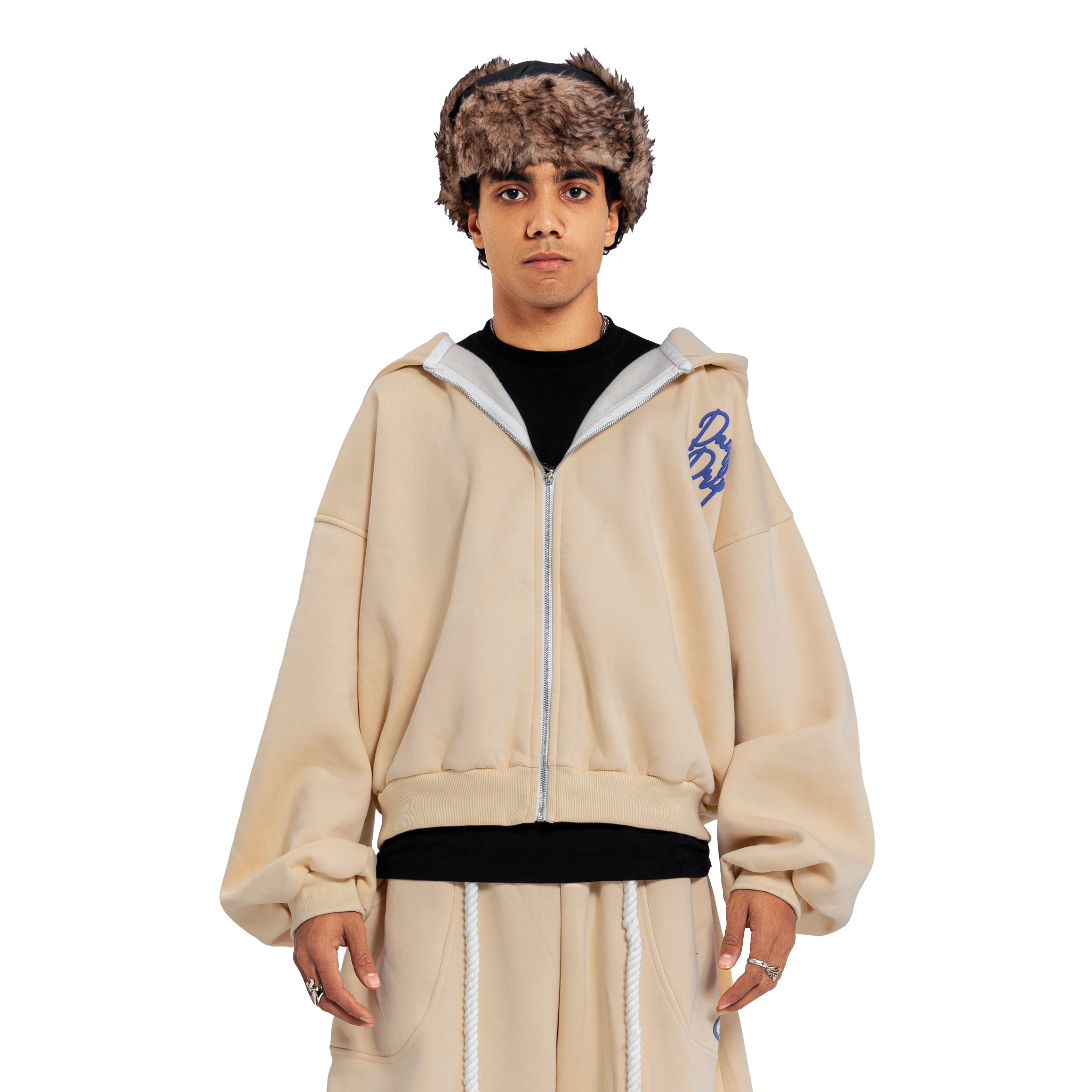 Creamy Balloon Fit Zipper