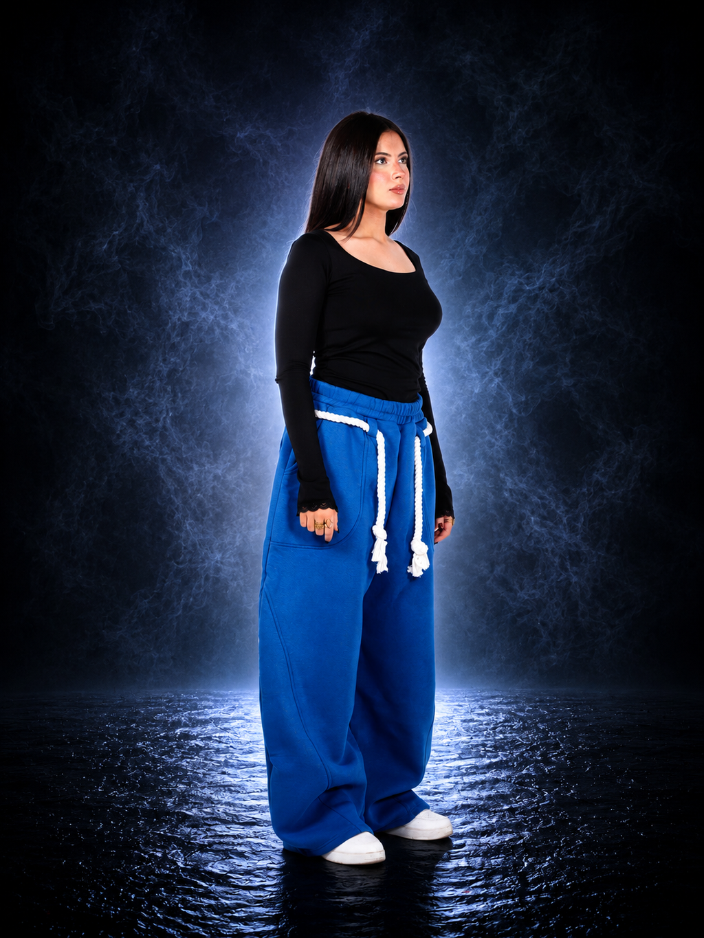 WIDEFORM BLUE SWEATPANTS