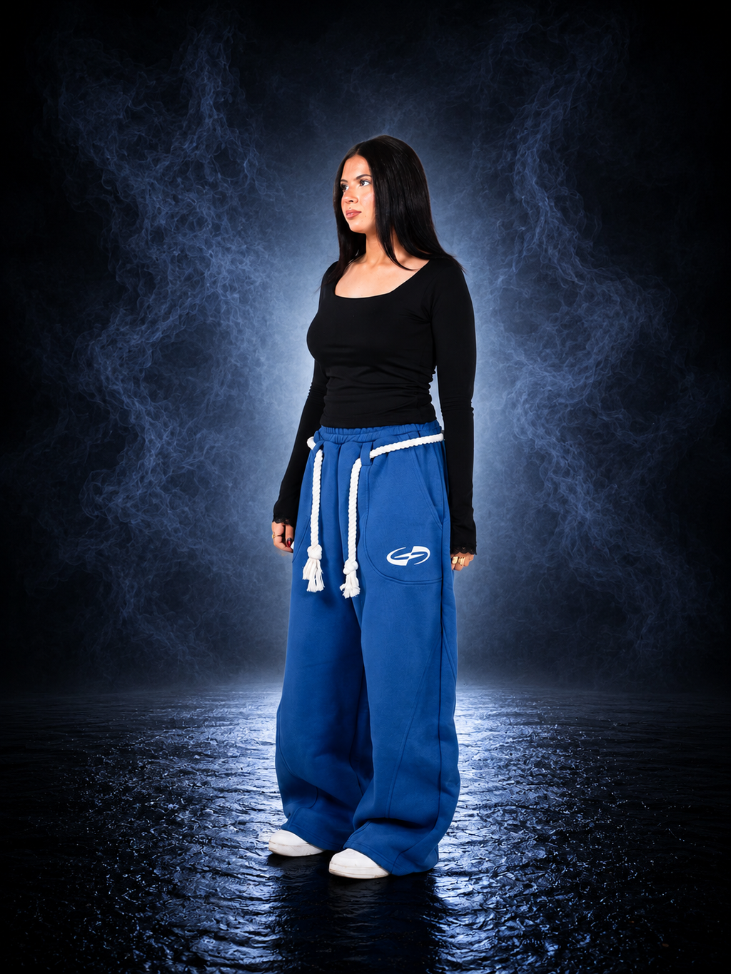 WIDEFORM BLUE SWEATPANTS